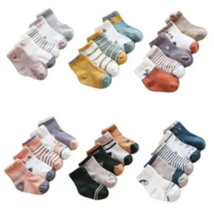 Kaos Kaki Bayi 0-3 Bulan Isi 3 Pasang | Motif Random Lucu Unisex Cewek Cowok | Lembut & Nyaman