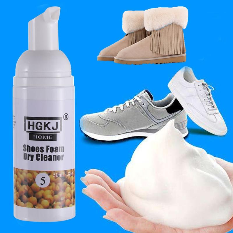 100day Phụ kiện giày Freewash Không có nước Giặt giày Máy làm sạch bọt Xịt không giặt áo khoác xuống Vết bẩn cứng đầu