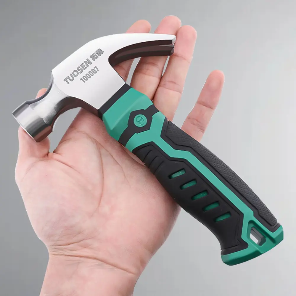 Fashion Carbon Steel Multifunctional Mini Hammer Household Use Hardware Work Tool Claw Hammer Shockproof Anti-skid Fitter Hammer
