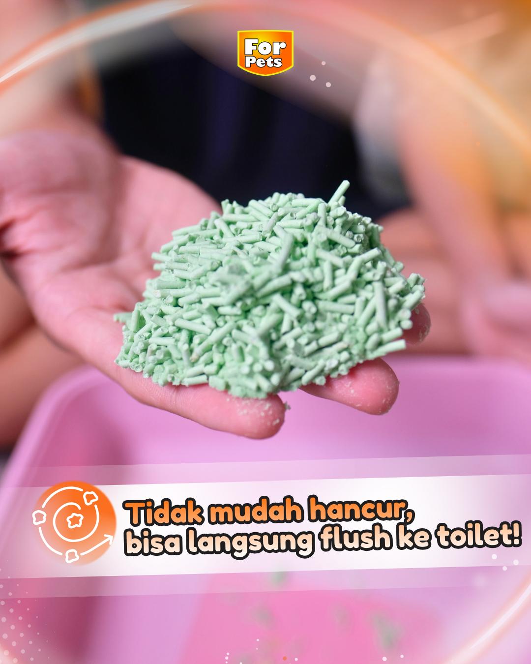 FORCATS Soya Cat Litter Pasir Kucing Gumpal Harum Tofu / Tahu 7L / 2.5KG