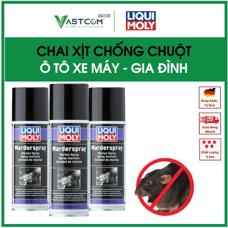 Chai xịt CHỐNG CHUỘT - ĐUỔI CHUỘT cho Ô TÔ - XE MÁY - KHO BÃI GIA ĐÌNH - 200ML Liqui Moly 1515