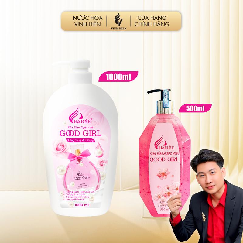 Sữa Tắm Ngọc Trai Charme Good Girl Dung Tích 1000ml - H R V E