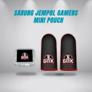 Sarung jempol gaming GEEK finger caps ff ANTI KERINGAT MURAH BONUS BOX GAME AKSESORIS box  sarung tangan jempol Gloves