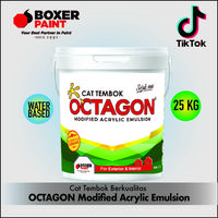 Gambar (25 KG) Cat Tembok OCTAGON Modified Acrylic Emulsion - OC Super White dari Boxer Paint Official Store Kab. Sidoarjo 3 Tokopedia