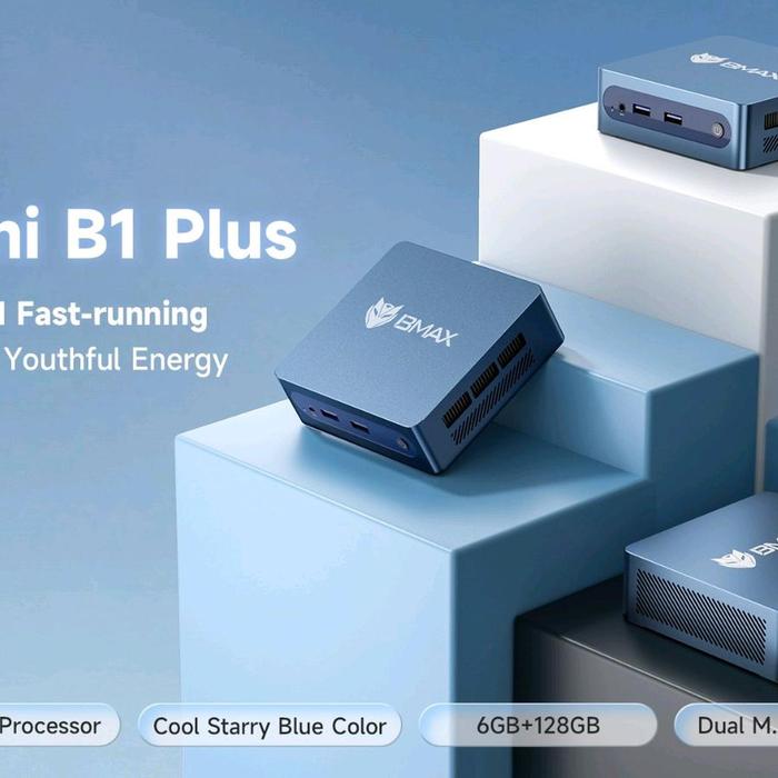 Promo MINI PC BMAX B1 PLUS J3355 6GB/128GB Dual HDMI Windows 11