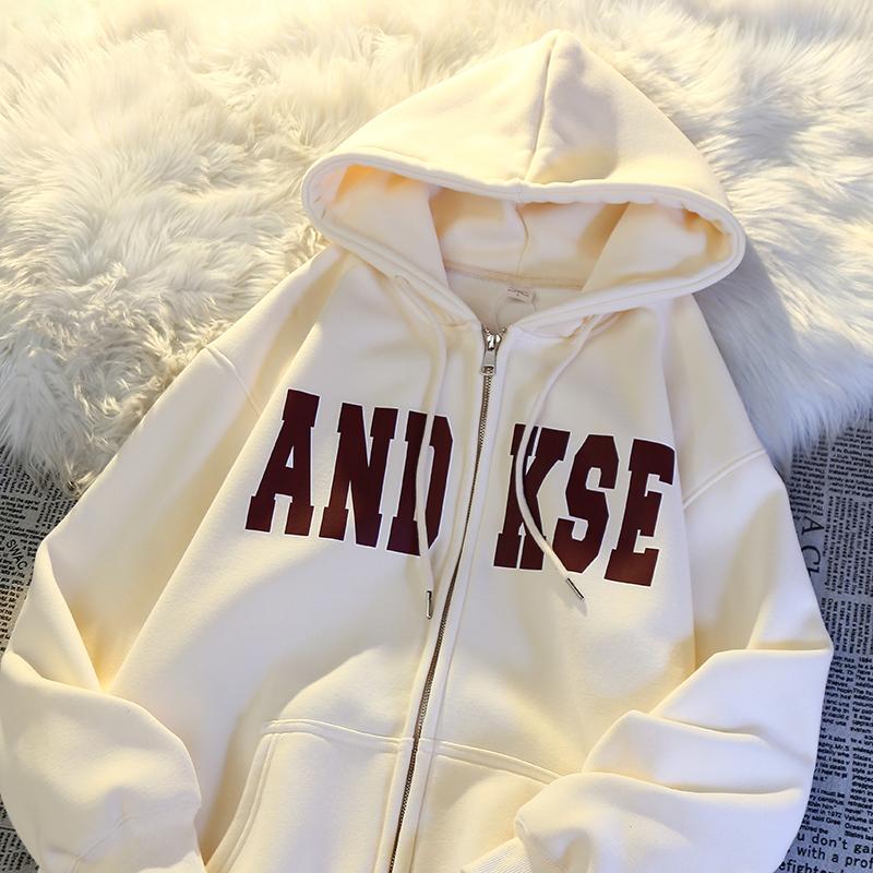 Hoodie Jacket Oversize For Wanita dan Pria Keren SIMPLE Logo ANDKSE (2XL XL L M S)Zip Jaket Suiter Jumbo Bigsize Harajuku Urban Korean Style Biru tua Suwiter Distro Hoody