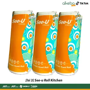 [Isi 3] Tisu Dapur See-U Roll Kitchen Towel130 Sheet  Tisu Serap Minyak Dapur