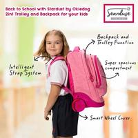 Gambar Stardust 2 in 1 Backpack and Trolley Premium - Tas Koper Sekolah Anak dengan Intelligent Strap System & Penutup Roda Otomatis Material Waterproof Ringan dan Kuat untuk Anak Usia 6 Tahun - BLACK dari Tosyen Okiedog Kota Administrasi Jakarta Utara 4 Tokopedia