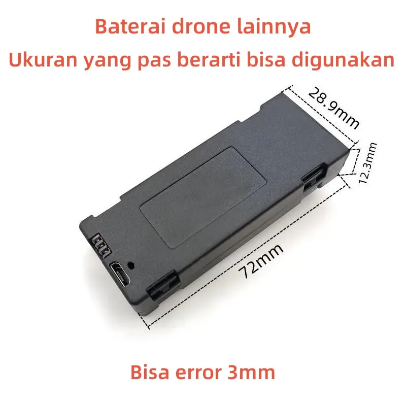 （COD）Baterai Cadangan Ori untuk Drone E99/E88/E100/P1/P3/P5/P7/P8/P10/K3 Pro 1800mAh 3,7V Accessories drone balap 4