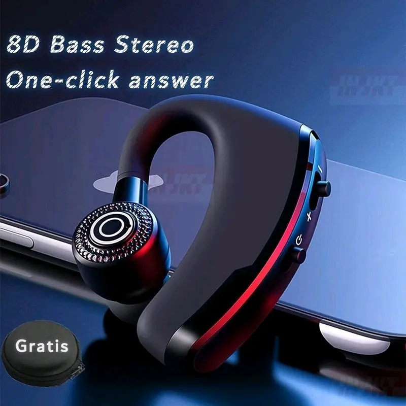Earphone Bluetooth V9 / V8 8D BASS Wireless Headset 5.0 Business Sport 0