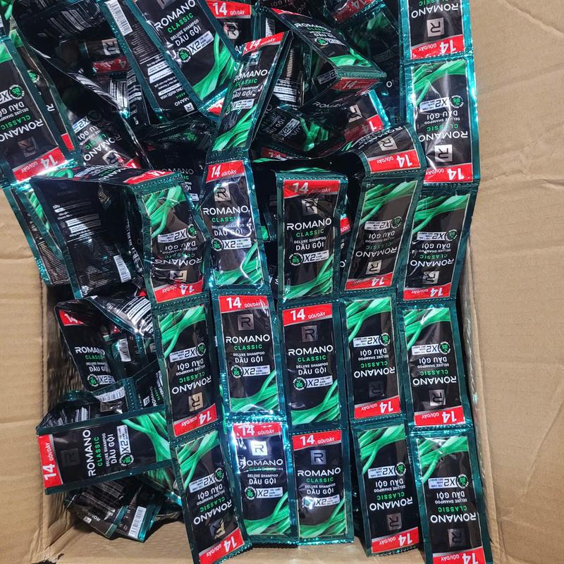 Combo 5 Dây Dầu Gội Đầu Romano 14 gói Classic