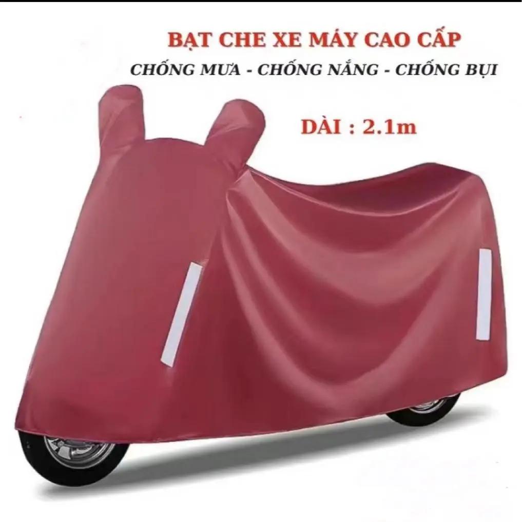Bạt trùm xe máy ngoài trời chất liệu vải dù Oxford chống uv. Bạt che xe máy(Sh,AB,Vespa,Vision...) chống nắng mưa và bụi