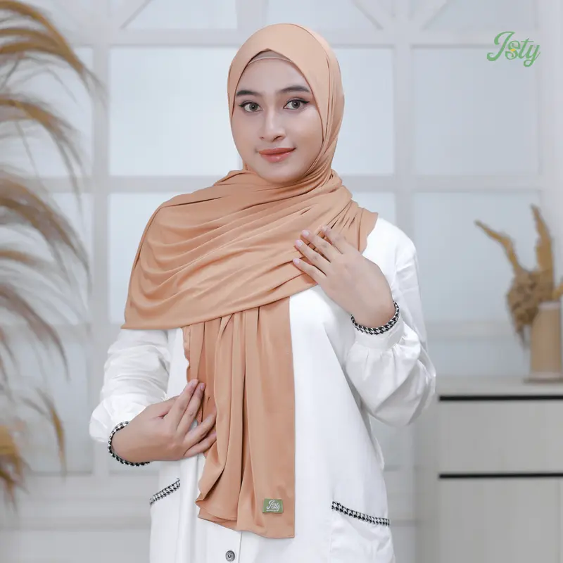 ISTY Hijab Official-zahra hijab khimar non ped jumbo bahan jersey premium 1