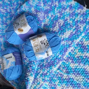 Benang Rajut Katun Susu 5PLY 50gr – Milk Cotton Yarn Import Crochet Knitting