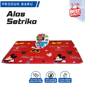 Alas Setrika Portable Alas Gosok Setrika anti  panas Dan lengket ukuran 90x50 Cm