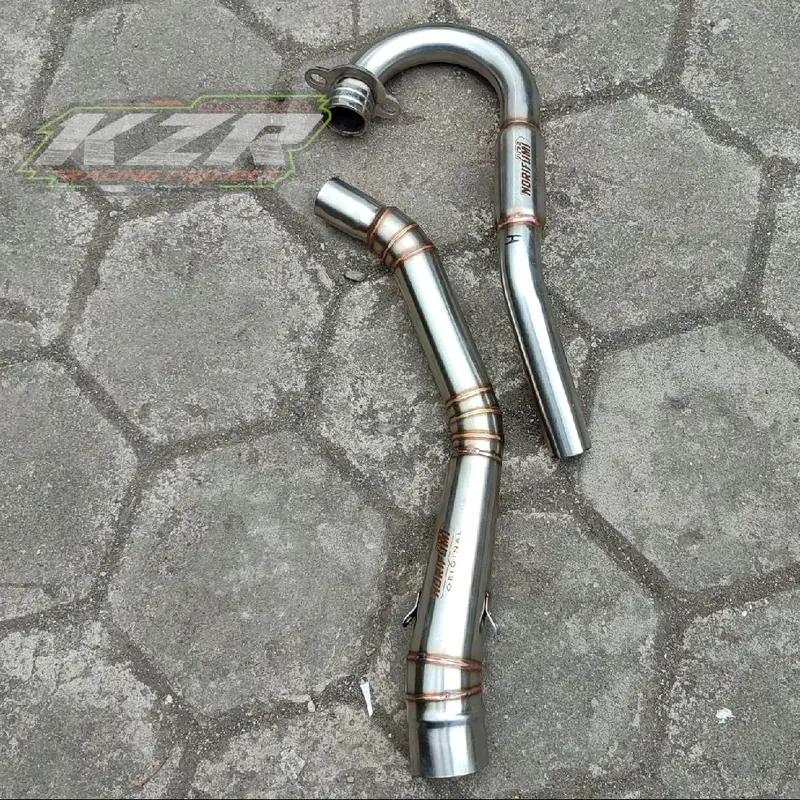 Leher knalpot pipa header knalpot inlet 50 pemasangan pnp klx 150 crf 150l dtracker wr 155 Motorcycle 1