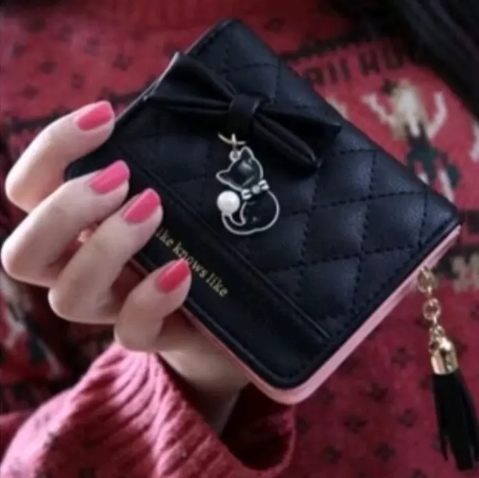 Dompet Mini Kucing RR Pita Lipat Mini Wanita 0