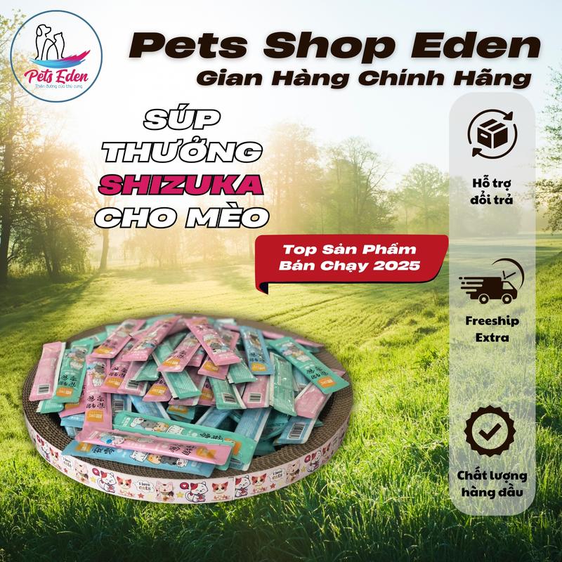 Shizuka Súp Thưởng Cho Mèo - Thực Phẩm Bổ Sung Dinh Dưỡng Bù Nước Ngừa Sỏi Thận