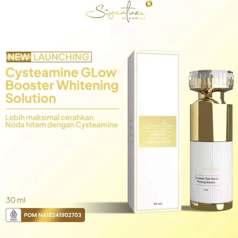 HNH Skincare By Dr.Kamila Jaidi [CYSTEAMINE GLOW BOOSTER WHITENING SOLUTION] Perawatan Exfoliating Acid Pencerah Wajah