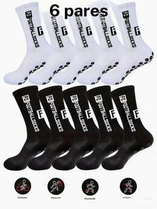 Pack de 12 calcetines para fútbol juvenil y niños/niñas, con suela suave antideslizante, duraderos y que absorben impactos, de media caña