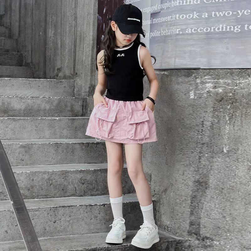 Product Introduction of Rok Cargo Anak Perempuan Varian Warna 2 dan 3 Ukuran 6-12 Tahun bahan toyobo import - Fashion Cewek 15