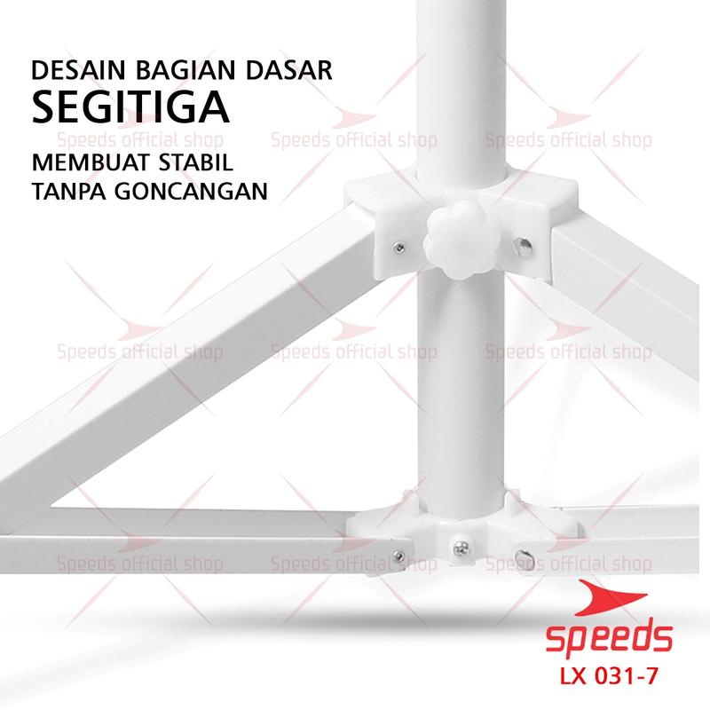SPEEDS Tripod Stand Kaki Penyangga Tenda Payung Dudukan Camping Outdoor Tenda Tinggi 45cm Bisa Portabel 031-7 5