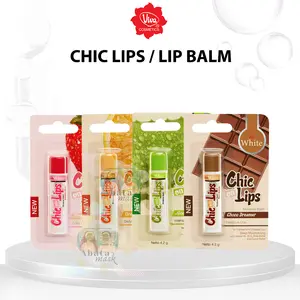 Viva White Moisture Balm Chic On Lips - Tersedia 4 Varian Rasa (with VIT E & UV FILTER -For Daily Use) (Intensive Use)