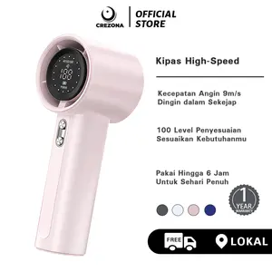 Kipas Angin Portabel USB｜Mini Fan Turbo Dingin 0.5s｜Kompresor Ganda｜Display HD｜100 Kecepatan  FB13