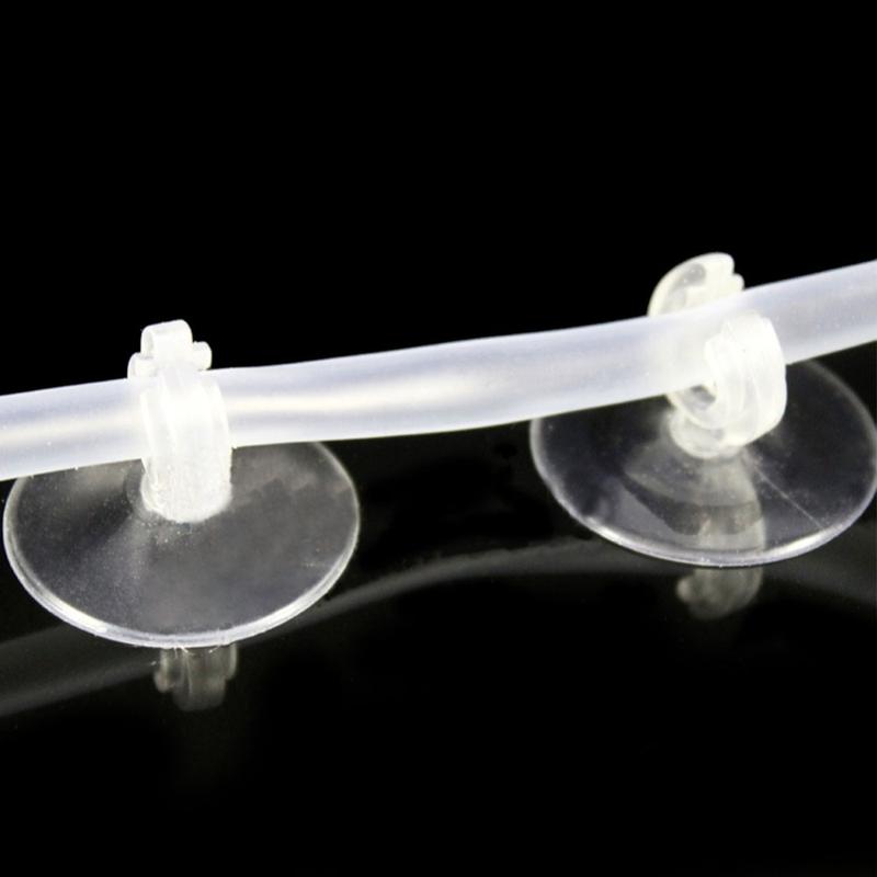 10 cái Giá đỡ PVC Dụng cụ hút bể cá Trong suốt Có móc Cốc hút bể cá Hấp thụ…