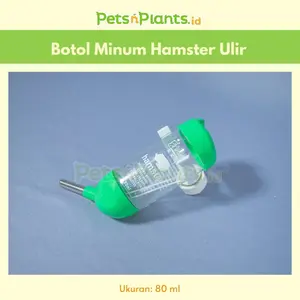 PnP Botol Minum Kandang Hamster 80 ML dengan Penyangga Ulir Import
