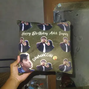 Bantal Face Pattern Termurah Free Desain Foto Kado Ultah Wisuda Wedding