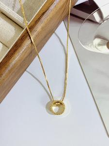 Kalung SUNQ, Kalung Loket Minimalis Pinggang Langsing Trendi, Hadiah Yang Sempurna women jewelry Rantai Necklaces Barang Kemas