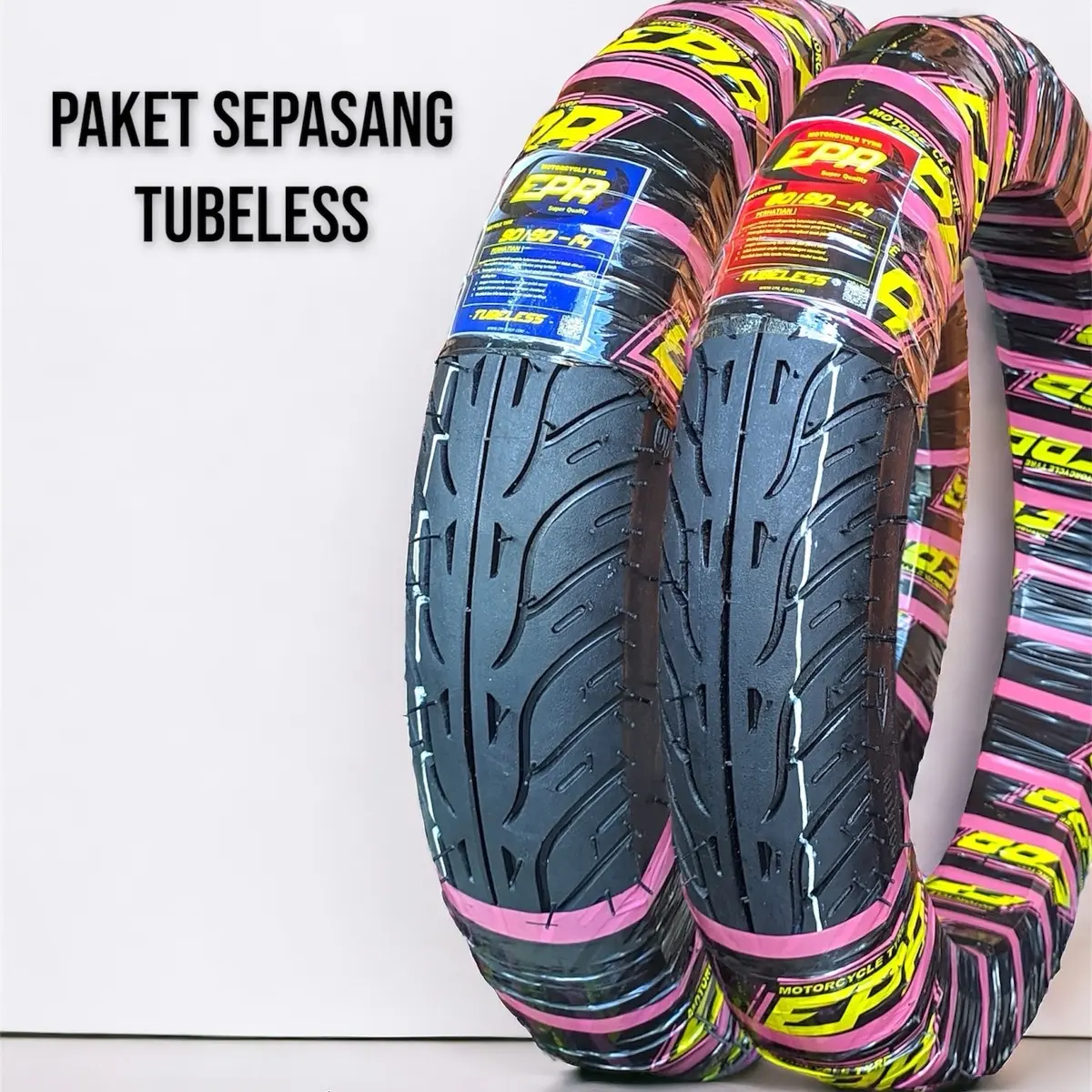 Sepasang Ban Tubeless Motor Matic Ring 14 Motor Beat Vario Scoopy Mio Nex Genio X-Ride Spacy DLL Accessories Motorcycle