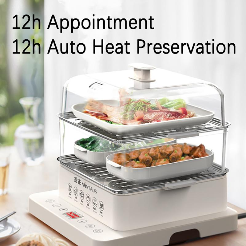 40L Multi Function Steamer Cooker 3 Layer Multi Purpose Food Steamer Cooker With Stainless Steel Steamer Pot 4