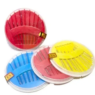 Jarum Jahit Tangan 1 Set Wadah Bundar Serbaguna Praktis Warna Warni Berbagai Ukuran Besar Kecil Dom Benang Peniti Kancing Meteran Gunting Sewing Kit Tailor Kain Menjahit Sulam Pakaian Baju Aksesoris Accessories Komponen Perlengkapan Menyulam DIY Malang