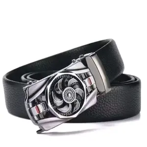 ikat pinggang Elegan otomatis spinner  gesper keren KS091 Kulit Sintetis PENGIRIMAN MODEL KEPALA RANDOM/ACAK