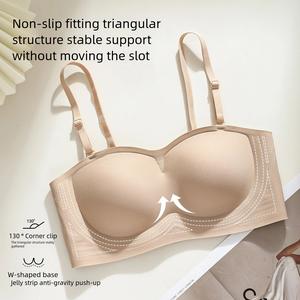 Áo Ngực Nâng Ngực Cho Nữ, Chất Liệu Mịn, Dây Đeo Có Thể Điều Chỉnh Giá Cả Phải Chăng, Dây Đeo Vai, Không Có Cúp Ngực, Thích Hợp Cho Chất Lỏng Cơ Bản, Đồ Lót
