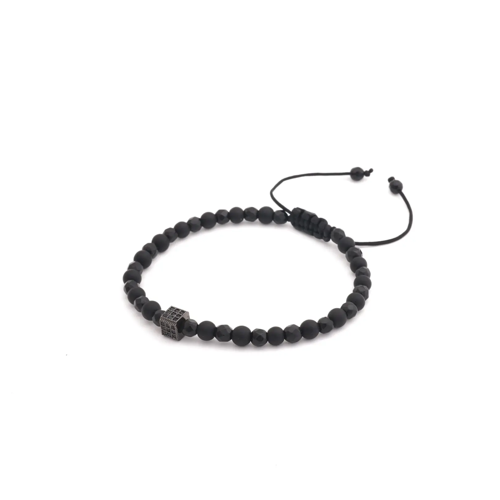 Gelang Pria Wanita Couple Premium Lavisho Black Zirconia 2.0 Bracelet