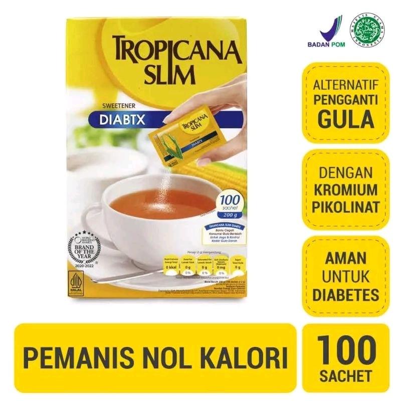 TROPICANA SLIM DIABTX 100 SACHET 0