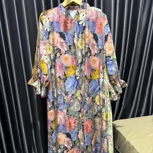 MAYAZA DRESS LENGAN TEROMPET KANCING FULL AKTIF SAMPAI BAWAH