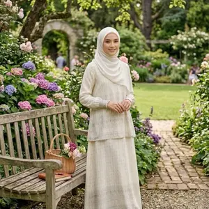 New Arrival Mafaza Setrok Setcel Dress By Syakira Hijab Dress Melayu Cantik Elegan