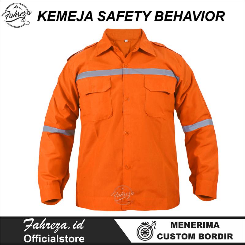 Kemeja Safety Lengan Panjang - Seragam Baju Kerja Proyek Lapangan 2