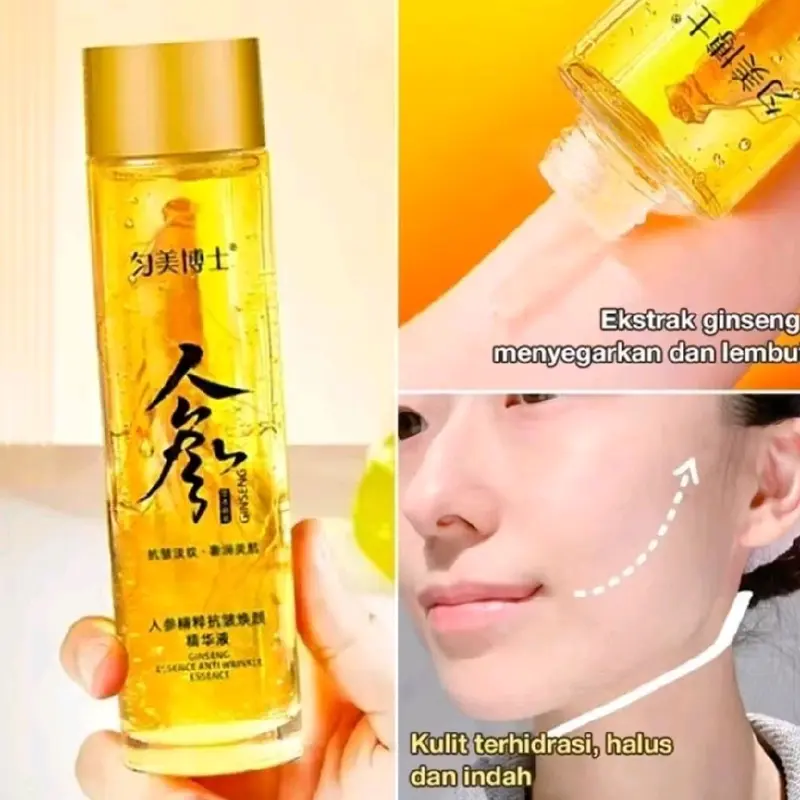 Essensi SERUM Ginseng Anti Kerut Serum Wajah 120ML - MEGATASI Kerutan DI WAJAH. Mengencangkan. Perawatan 3