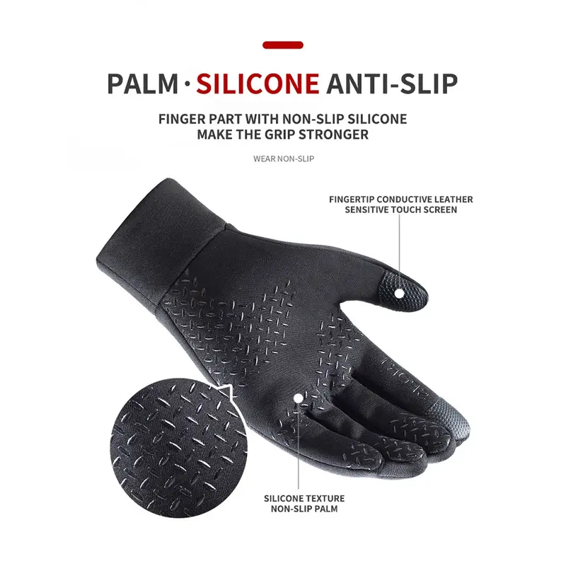 Sarung Tangan Sepeda Motor Anti Slip Touchscreen Windproof XL - ST23 Sepak 2