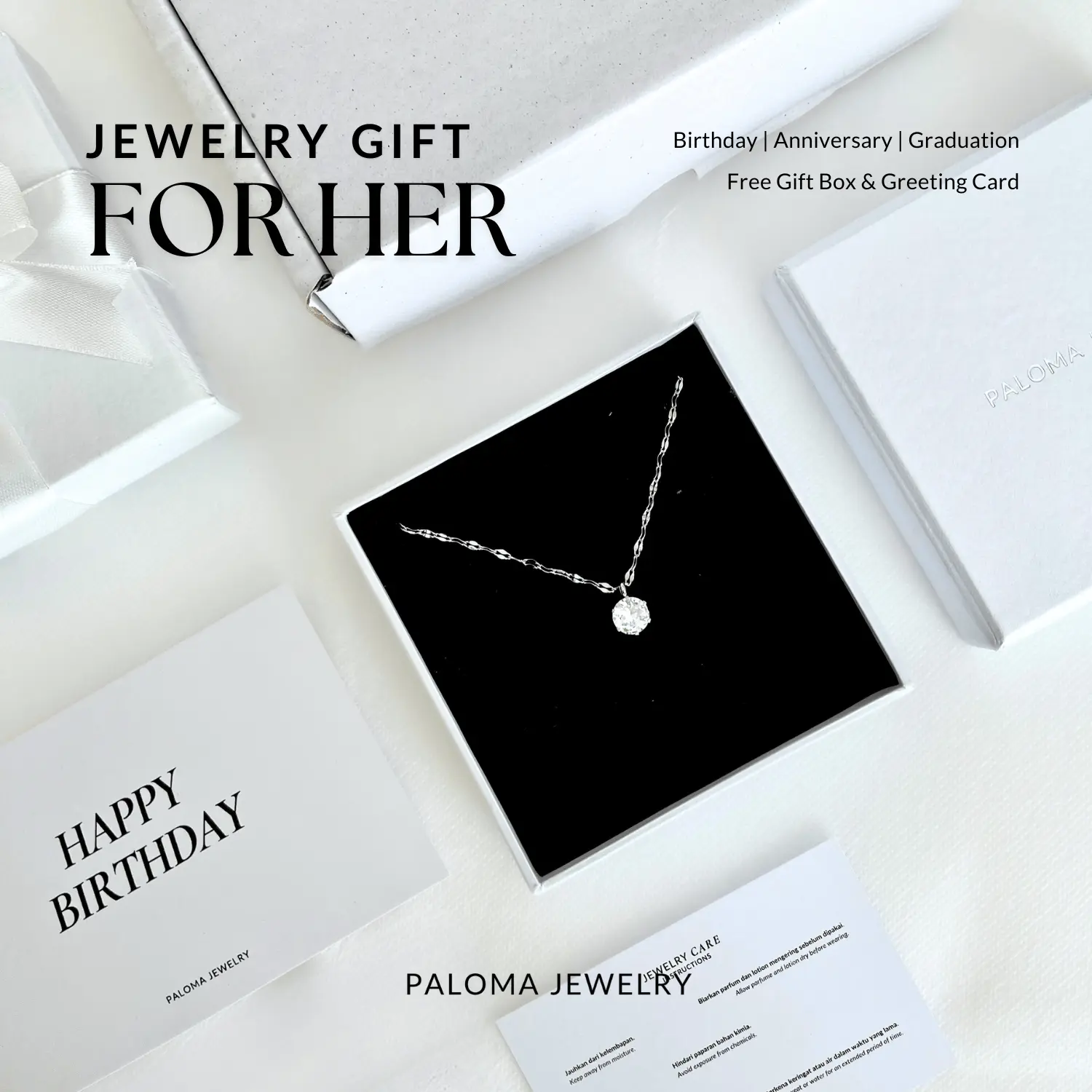 PALOMA - Gift Set Women Jewelry | Termasuk Gift Box dan Card (BEST SELLER)