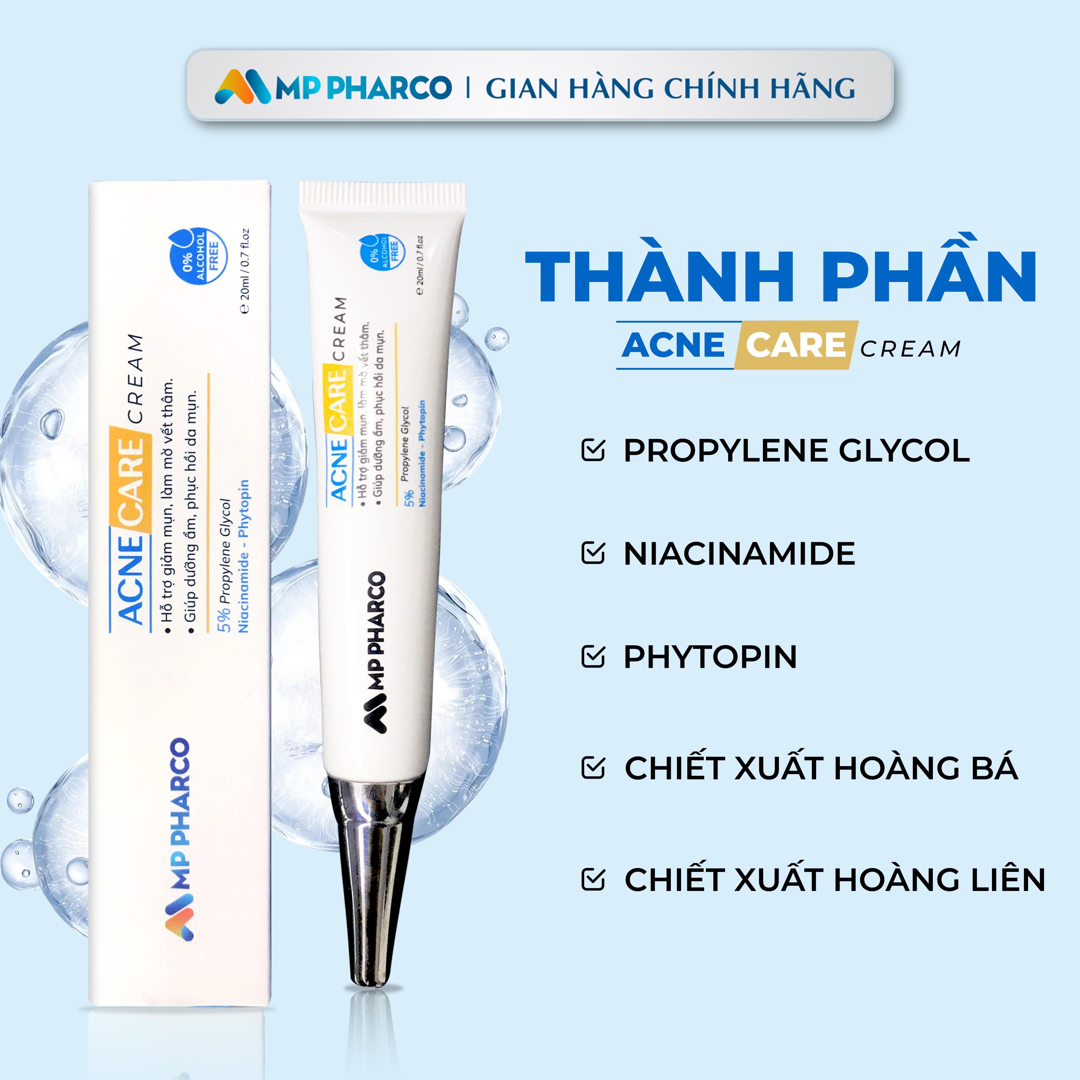 K63 Kem Mụn MP Pharco Acne Care Hỗ trợ cải thiện da mụn ,giúp sáng da cải thiện vết thâm mụn 20ML