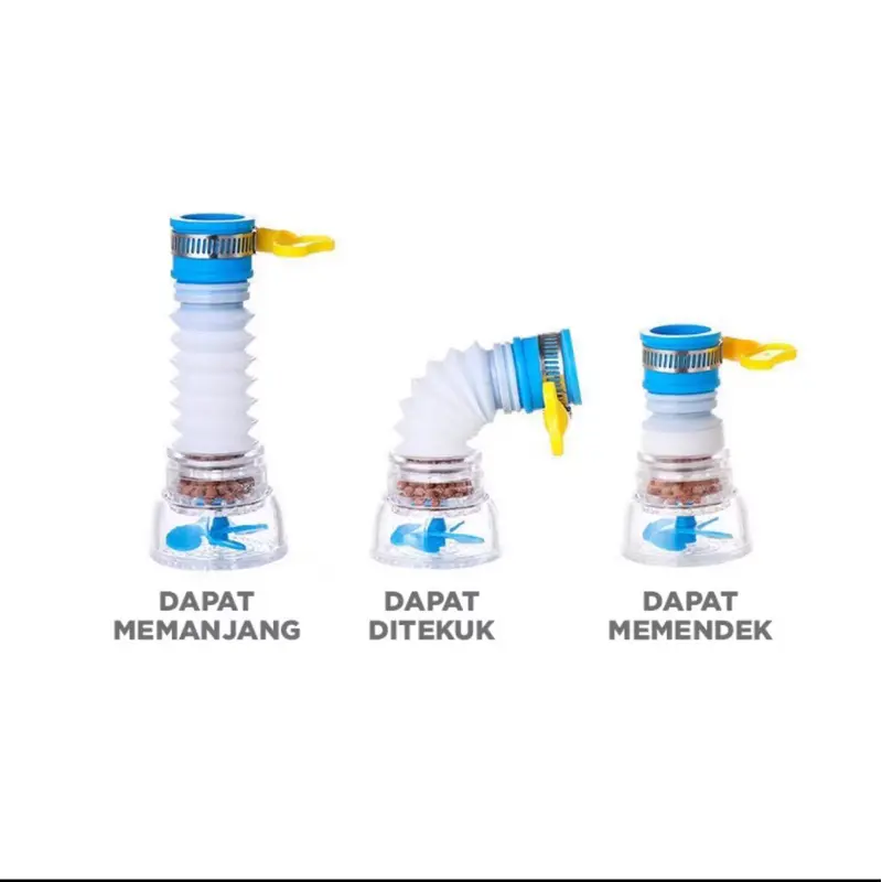 SAMBUNGAN KRAN AIR / SARINGAN KRAN AIR / FILTER KRAN AIR FLEXIBLE FILTER AIR ANTI SPLASH 4 & 3 LAPIS 1