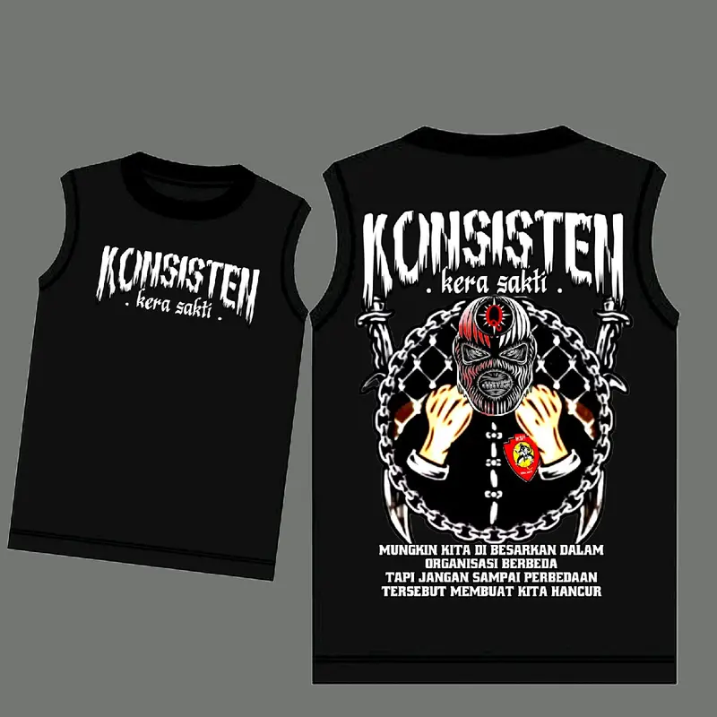 KAOS SINGLET KONSISTEN KERA SAKTI TERBARU 2024 Katun SLOVEED DISTRO 0