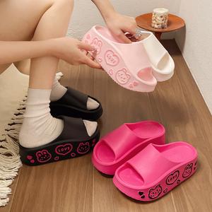 รองเท้าแตะสวมใส่ง่ายไม่มีเชือก รุ่น 202 พื้นหนา 6 ซม. ผลิตจาก EVA นุ่มเบา สวมใส่ได้ทั้งในบ้านและนอกบ้าน ขนาด 36-41