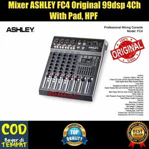 Mixer ASHLEY FC4 FC 4 Original 4Ch New Bluetooth